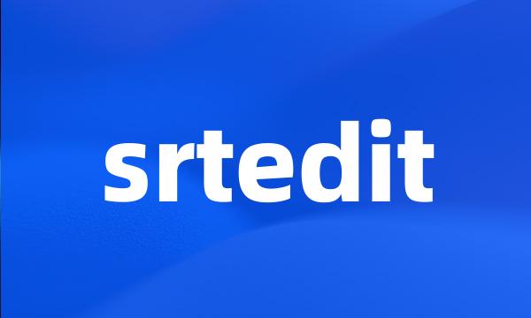 srtedit