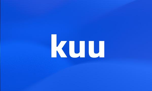 kuu