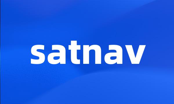 satnav