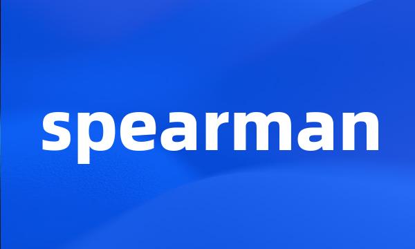 spearman