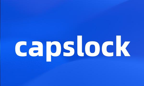 capslock