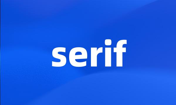 serif