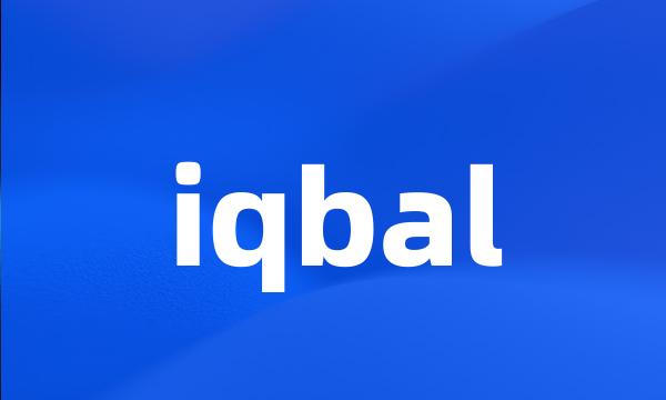 iqbal