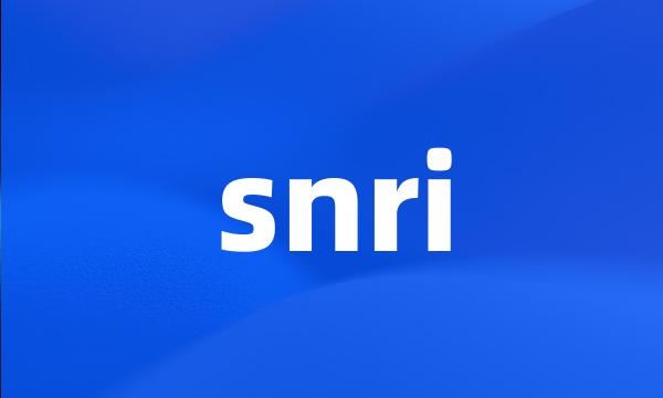 snri