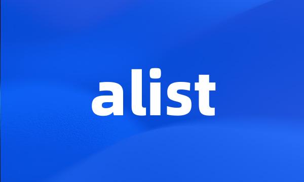 alist