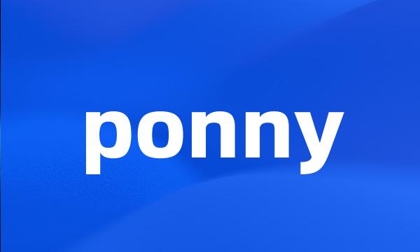 ponny