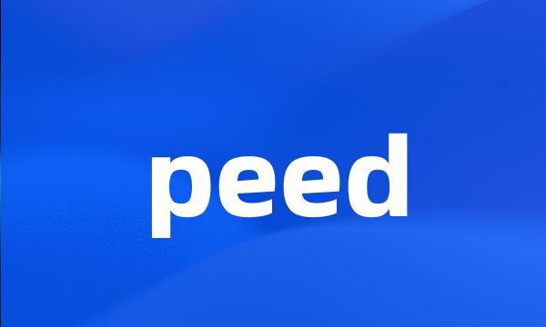 peed