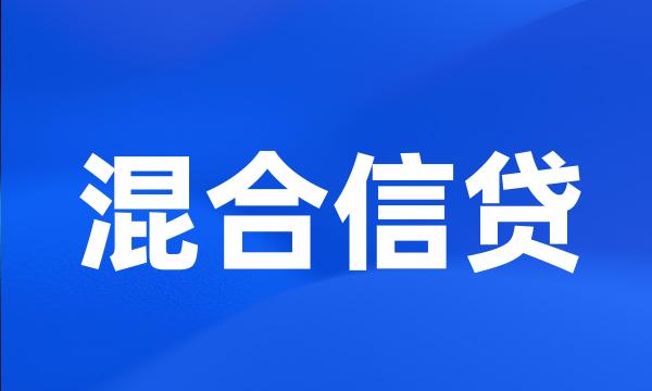 混合信贷