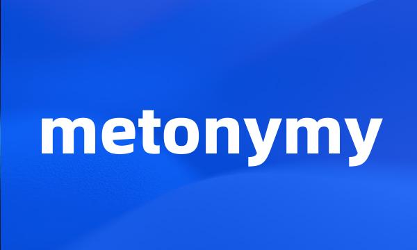 metonymy