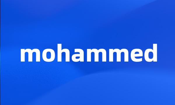 mohammed