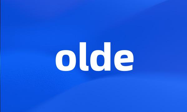 olde