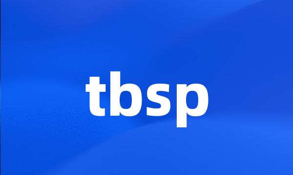 tbsp