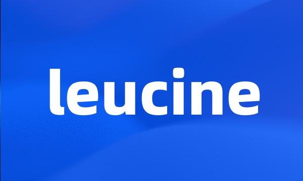 leucine