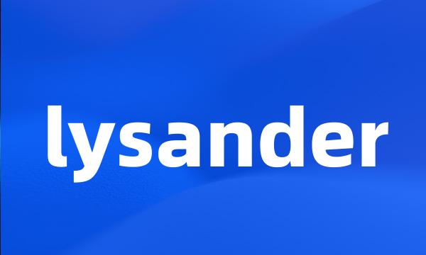 lysander