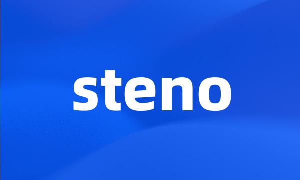 steno