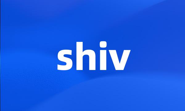 shiv