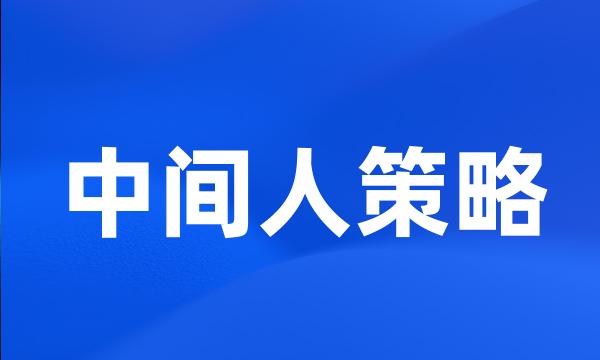 中间人策略