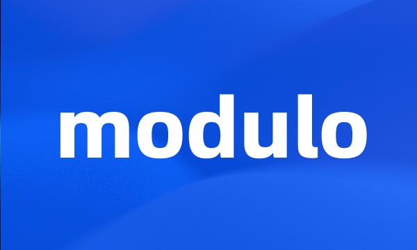 modulo