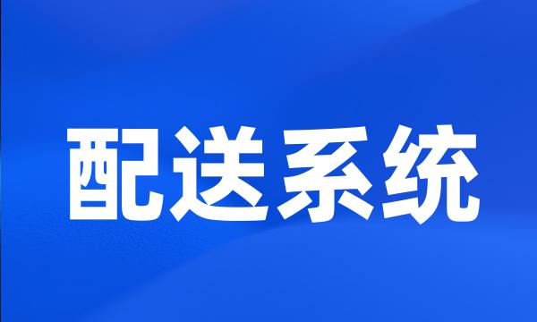 配送系统