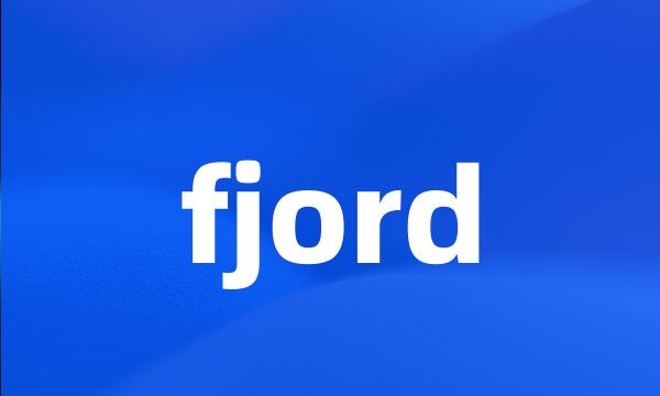 fjord