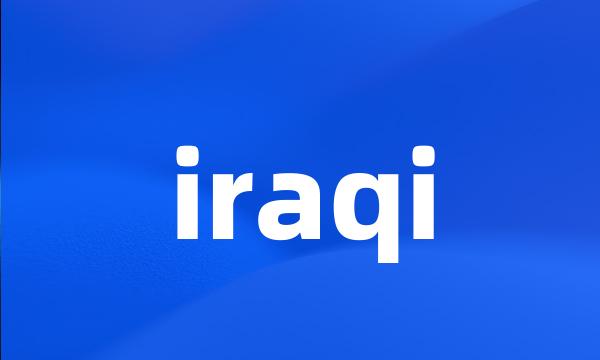 iraqi