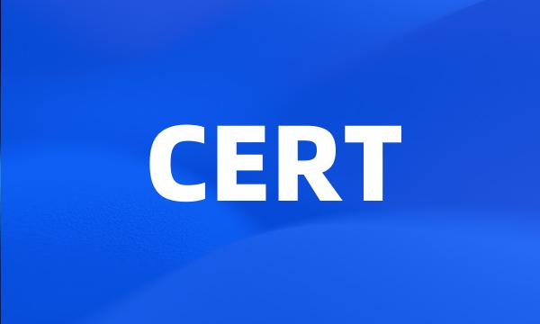 CERT