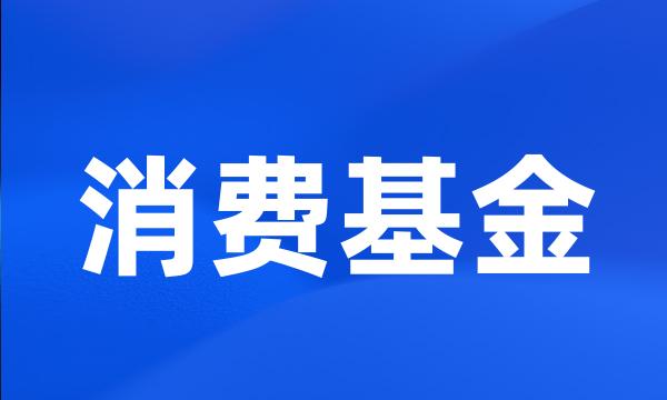 消费基金