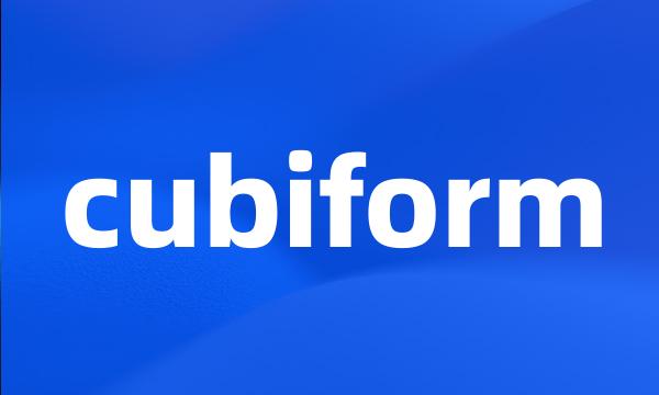 cubiform