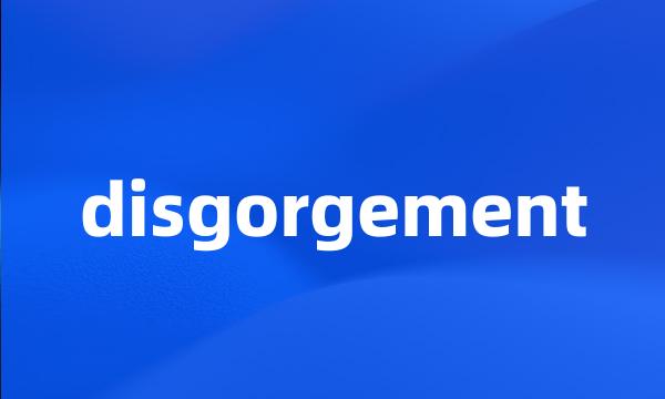 disgorgement