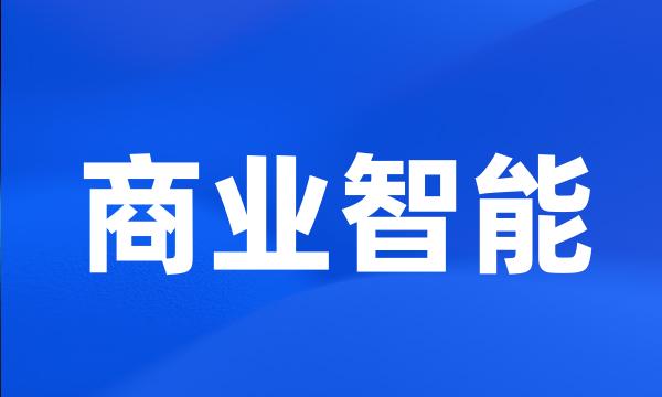 商业智能