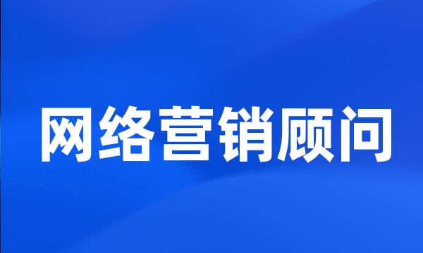 网络营销顾问