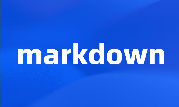 markdown