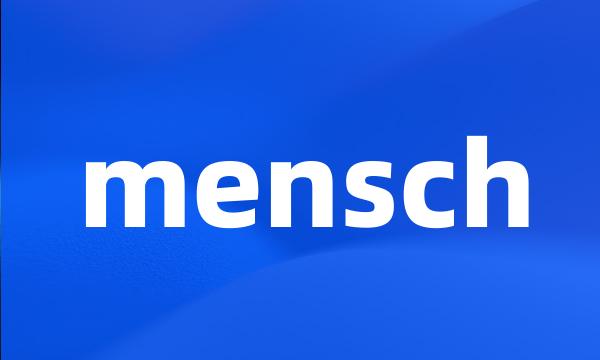 mensch