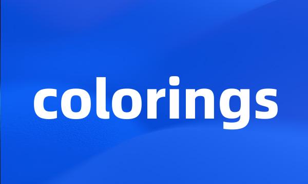 colorings