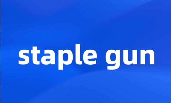 staple gun