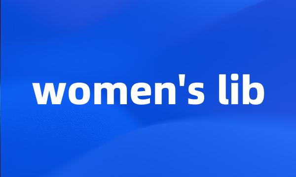 women's lib