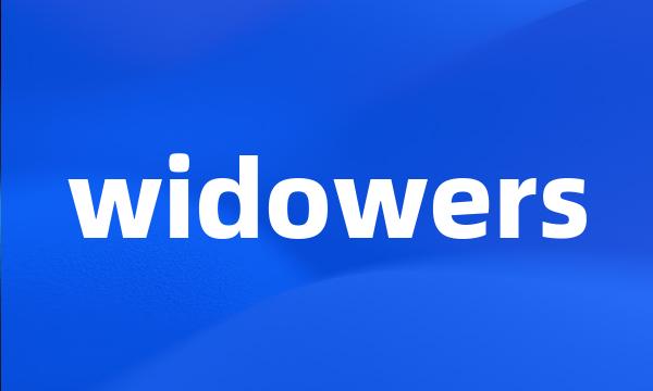 widowers