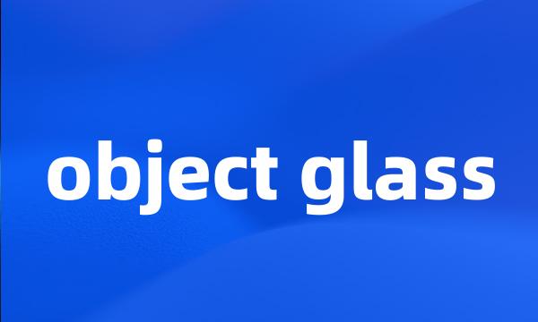 object glass