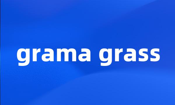 grama grass