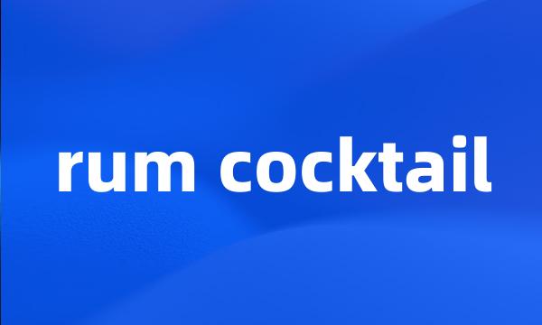 rum cocktail