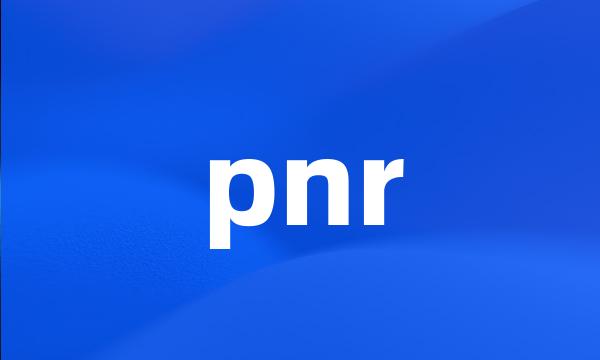 pnr