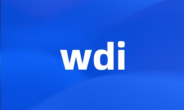 wdi