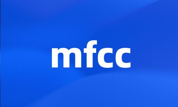 mfcc