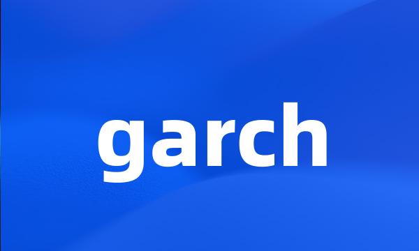 garch