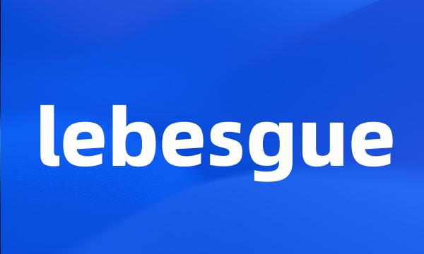 lebesgue