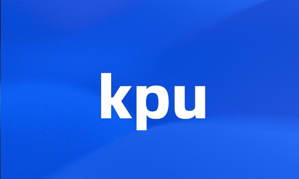 kpu