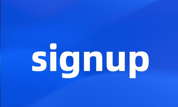 signup