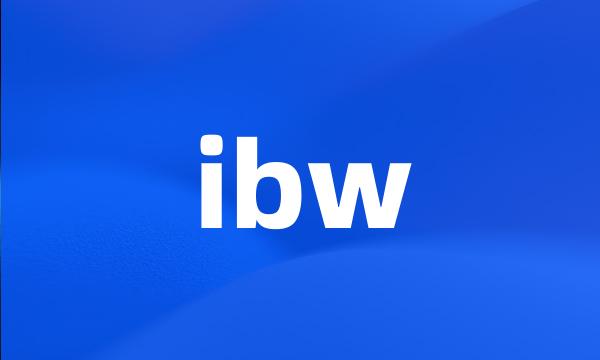 ibw