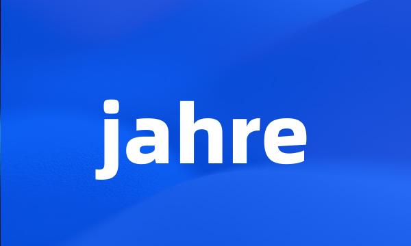 jahre