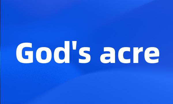 God's acre